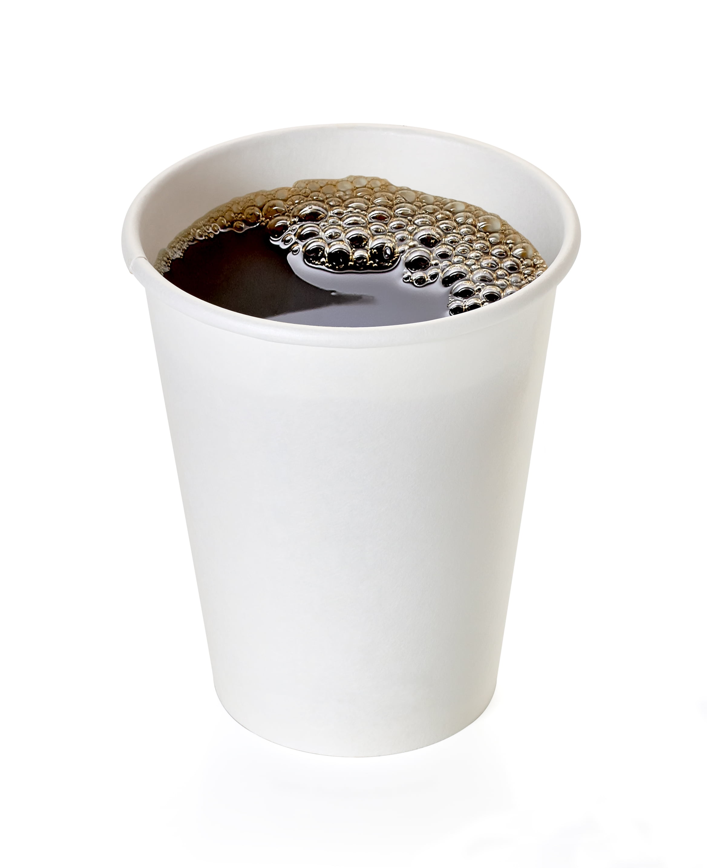 [200 PACK] 10oz White Paper Coffee Cups - Disposable Coffee Cups - Hot ...