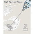 thumbnail image 4 of Milk Frother Handheld Battery, Electric Foam Maker Frother Wand, Drink Mixer with Stainless Steel Whisk for Coffee, 4 of 5