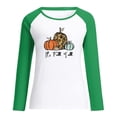 thumbnail image 4 of Penkiiy Chandail en Molleton pour Femmes C'est l'Automne Col Rond Imprimé Chandail Manches Longues Blouse Verte Y2K Vêtements, 4 of 4