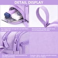 thumbnail image 2 of Rirool Large Capacity Pencil Case with Initial Letter, Expandable Pencil Pouch with Zipper, Cute Aesthetic Pen Bag for School Supplies, Kids Teen Girls Adults Purple, 2 of 6