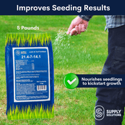 Supply Solutions Lawn & Turf Plant Food – Lawn Nutrient Blend for Greener, Healthier Grass – Turf Care Formula (5 lbs)