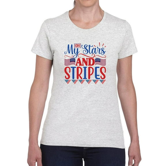 Oh My Stars And Stripes T-Shirt Women -Image by Shutterstock, Female XX-Large