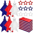 thumbnail image 1 of Serviette Étoile Patriotique Anneau de Serviette Charme Patriotique pour la Table à Manger, Textile de Maison Serviette, 1 of 9