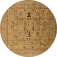 thumbnail image 1 of Ahgly Company Indoor Round Oriental Brown Traditional Area Rugs, 8' Round, 1 of 4