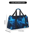 thumbnail image 3 of Kdxio Blue Fire Wolf Travel Duffel Bag Gym Bag Weekender Travel Bag Gym Bag for Women &Men Airplane Travel Essentials for Flying, 3 of 7
