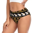 thumbnail image 2 of Fotbe traditional Elephant Calzones Estampados para Mujer – Ropa Interior de Algodón, Cómoda, Suave y Elástica-Large, 2 of 6