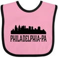 thumbnail image 3 of Inktastic Philadelphia Pennsylvania City Skyline Boys or Girls Baby Bib, 3 of 4