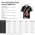 thumbnail image 3 of Cauagu Tricolor Koi Fish Trio Print Hawaiian Shirt for Men,Casual Short Sleeve Button Down Shirts Summer Beach Men's Regular-Fit Short-Sleeve Print Shirt -Large, 3 of 6