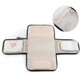 thumbnail image 2 of Portable Nappy Changing Mat With Pocket And Head Cushion, Grey, 2 of 4