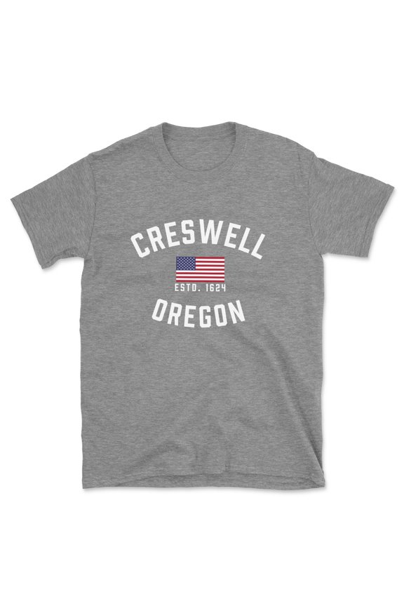 Creswell Oregon Patriot Men's Cotton T-Shirt