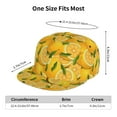 thumbnail image 6 of Balery Baseball Cap Flat Bill Hats for Men Adjustable Size for Running Workouts and Outdoor Activities All Seasons Dad Hat(Yellow Limes ), 6 of 9