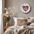 thumbnail image 6 of Love Flowers Wall Clock 12 Inch Non-Ticking Clock Round Decorative Printed Wall Clock for Home Office Decoration, 6 of 9