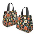 thumbnail image 2 of Pioneer Flower Floral Print Pattern Insulated Lunch Bag for Women & Adults,Large Portable Soft Cooler Lunch Bag,Thermal Food Storage Tote with Pearl Cotton,8.66L,8.75x5.75x9.5 Inch, 2 of 6
