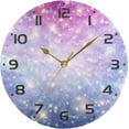 thumbnail image 5 of SKYSONIC Space Galaxy Wall Clock 10 Inch Silent Non Ticking Round Clock Oil Painting Clock Easy to Read Clock for Living Room Bedroom Bathroom Home Decor, 5 of 7