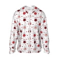 thumbnail image 1 of Fotbe cute cat hearts Chaqueta con Protección Solar UPF 50+ para Hombre y Mujer, Camisa con Capucha y Bolsillos-Small, 1 of 7