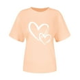 thumbnail image 3 of T-Shirt pour Femmes, Col Rond Décontracté à Manches Courtes Imprimé, Léger, 3 of 6