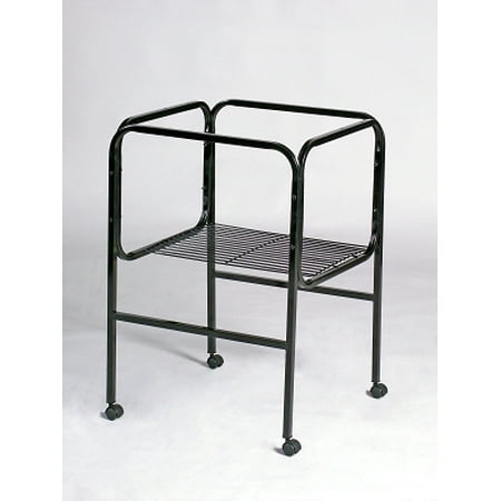 Prevue Pet Products PR04444 18 in. x 14 in. or 18 in. x 27 in. Cage Stand - Black and White