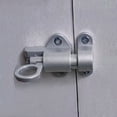 thumbnail image 3 of Spring Door Lock Self-Closing Latch, Security Automatic Sash Gate Lock Silver, 3 of 10
