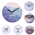 thumbnail image 2 of Tablero de densidad, reloj de pared redondo, tictac, movimiento de cuarzo, sala de estar, dormitorio, reloj decorativo Speravity JJ23605-06B, 2 of 6