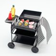 thumbnail image 1 of Parrilla de barbacoa en miniatura Dollhouse a escala 1:12 de hierro negro para exteriores, 1 of 2
