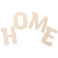 thumbnail image 1 of Phenofice 4Pcs Craft Letters Small for Wall Decor Home Decoration Beige Wood Style, 1 of 8