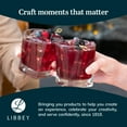 thumbnail image 6 of Libbey Charleston Rocks Glasses Set of 4, 12 Oz, Clear Square Base Glass Cocktail Glasses, Modern Bar Glassware Set for Parties and Casual Gatherings, 6 of 6