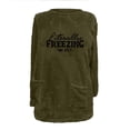 thumbnail image 4 of My Order Womens Fleece Lined Sweatshirts Sherpa Fuzzy Sweater Long Sleeve Cute Tops Pullover Warm Letter Print Sweatshirt My Items, 4 of 4