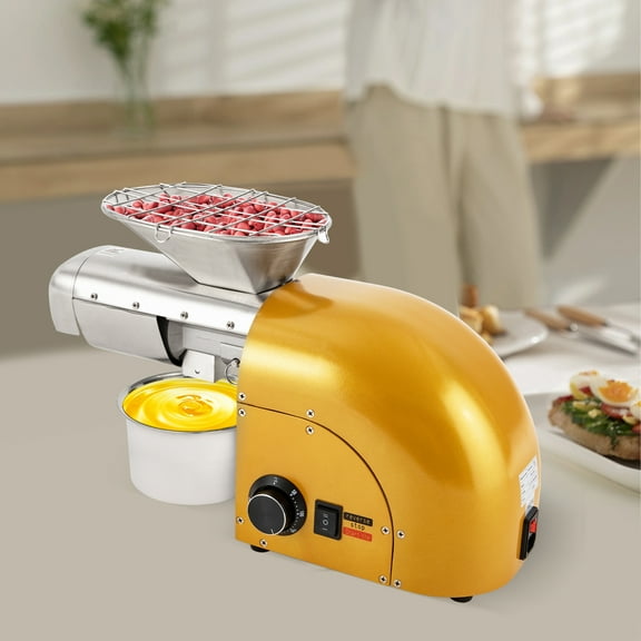 110V Electric Oil Press Machine 1800W Industrial Motor 8kg/h Commercial Nut Seed Extractor with Accessories