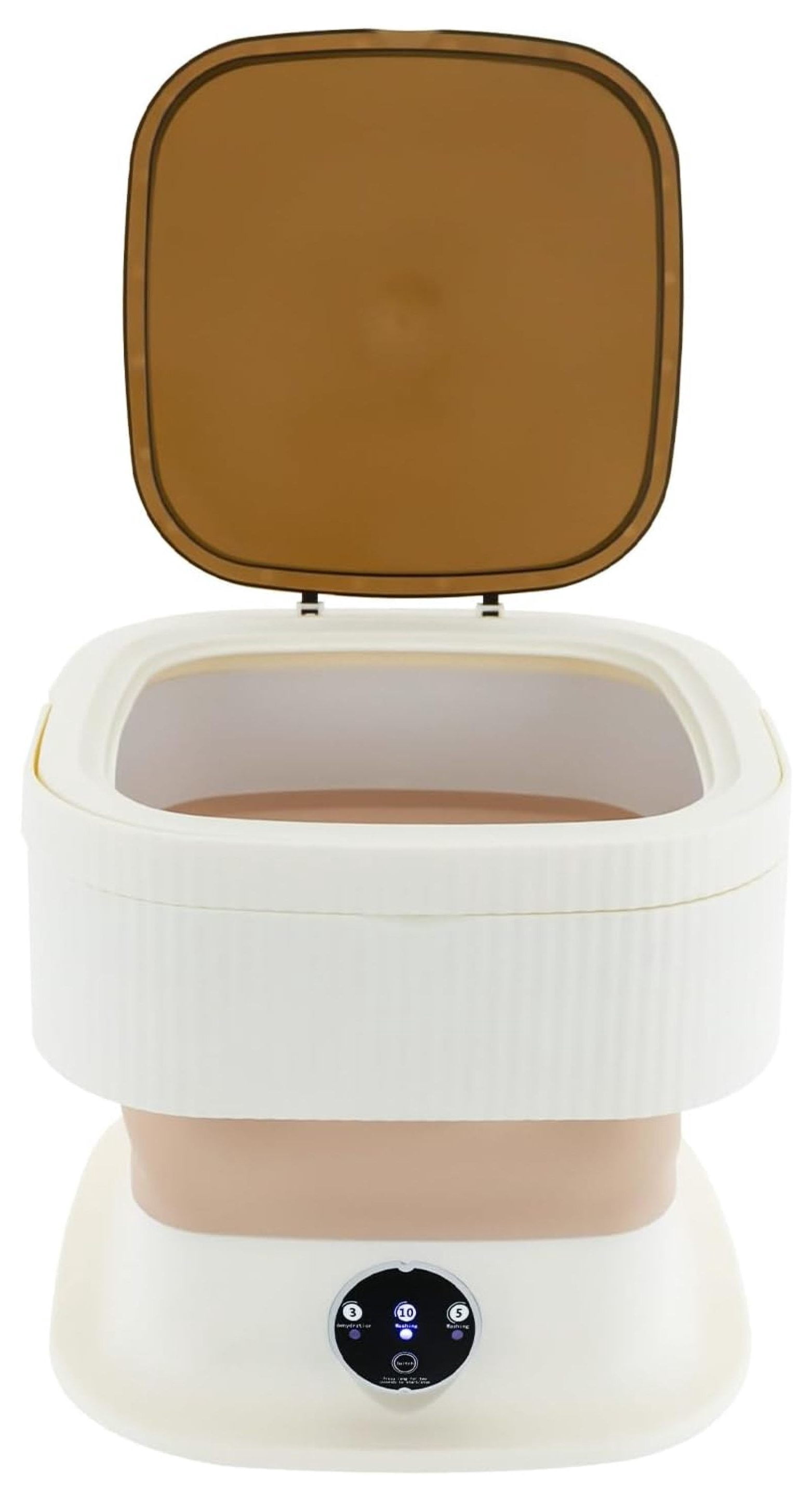 Portable Washing Machine,10 L Foldable Mini Washer with Turbine 3 Wash Modes for Apartments Travel Dorms RV Lightweight Compact Laundry for Underwear ()