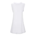 thumbnail image 5 of Women's Casual Tennis Dress ? Summer Sleeveless Casual Tennis Dress with Printed Loose Beach Style White L, 5 of 5