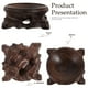 thumbnail image 5 of Soporte de exhibición de bola de cristal con base de madera, esfera, globo terráqueo, bandeja decorativa para piedras, 5 of 7