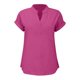 thumbnail image 4 of Camiseta sin mangas de verano para mujer, corte holgado, cuello en V plisado, sin mangas, bajo curvo, fluida, 4 of 5