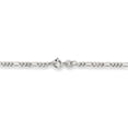 thumbnail image 3 of 925 Sterling Silver 2.5mm Figaro Chain Anklet Ankle Bracelet, 3 of 8