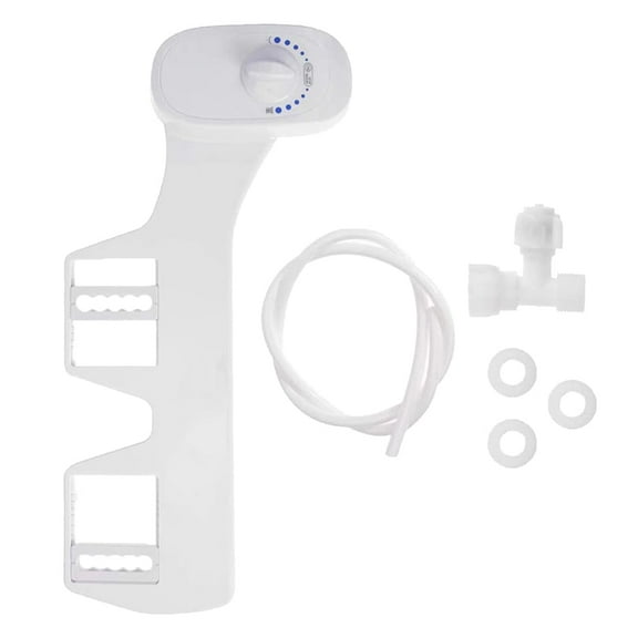 Deco Essentials Non-Electric Single Nozzle Toilet Seat Bidet for Standard 15/16" Toilets