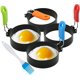 thumbnail image 1 of Juego de 4 anillos de huevo para muffins de huevo, moldes redondos para freír, molde moldeador de pan con anillo de huevo profundo para panqueques para dar forma a huevos de cocina (color aleatorio), 1 of 5