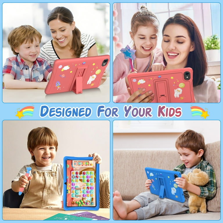 Kids Tablet, Android 15 Tablet for Kids 10.1 inch Ouad-Core with
