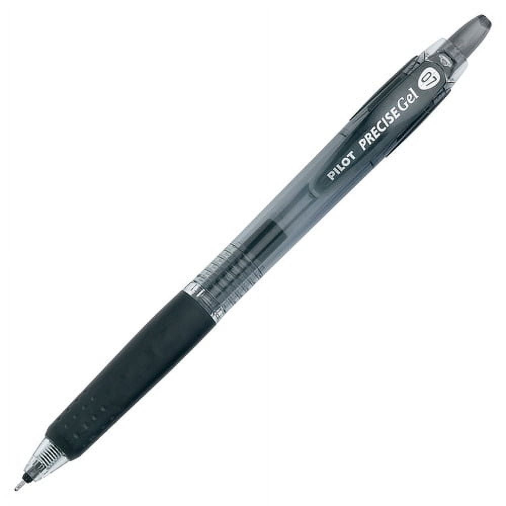 Pilot Precise Gel Fine Retractable BeGreen Pens Fine Pen Point - 0.7 mm Pen Point Size - Needle Pen Point Style - Refillable - Retractable - Black Gel-based Ink - Translucent Barrel - 12 / Dozen