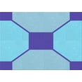 thumbnail image 1 of Ahgly Company Machine Washable Indoor Rectangle Transitional Blue Area Rugs, 6' x 9', 1 of 7