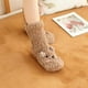 thumbnail image 5 of Calcetines de Fuzzy Multicolor Animal Cozy marrón Hugo Calcetines de lana coral, 5 of 9