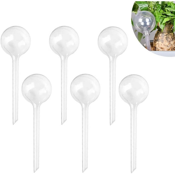 Jinsinto 6 Pieces Plant Watering Bulbs Automatic Watering Can Watering Globes Plant Watering Bulbs Automatic Watering Globes Plastic Balls for Plant