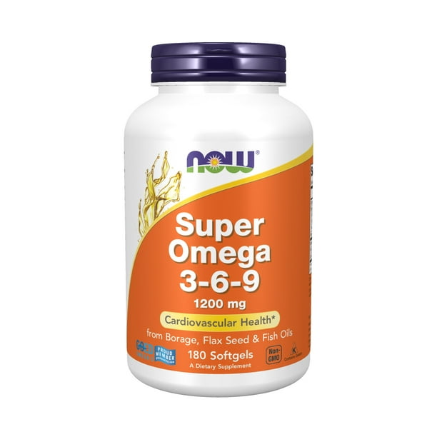 NOW Supplements, Super Omega 369 1200 mg with a blend of Fish, Borage