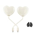 thumbnail image 5 of yotijay 2Pcs Motorcycle Heart Shaped Rearview Mirrors Motorcycle Mirrors Spare Part Wide, 5 of 8