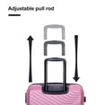 thumbnail image 4 of Yougu 3 Piece Hardshell Luggage Set Hardside Lightweight Suitcase with TSA Lock Spinner Wheels 20in 24in 28in,Pink, 4 of 9