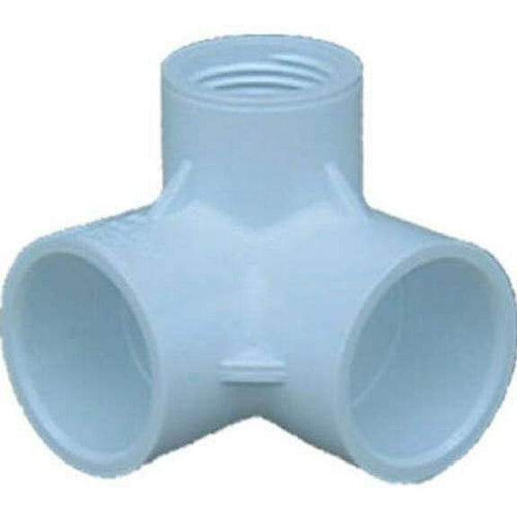 Genova 33105 PVC 90 Elbow With Side Inlet