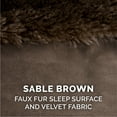 thumbnail image 5 of FurHaven Pet Products Plush & Velvet Deluxe Chaise Lounge Orthopedic Sofa-Style Pet Bed for Dogs & Cats - Sable Brown, Large, 5 of 12
