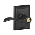 thumbnail image 2 of SCHLAGE F51A Accent with Addison Rose Keyed Entry Lock C Keyway with 16211 Latch 10063 Strike Antique Brass Finish, 2 of 6