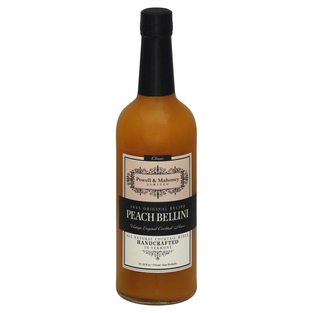 Powell & Mahoney Cocktail Mixer, Peach Bellini, 25.36 Fl Oz