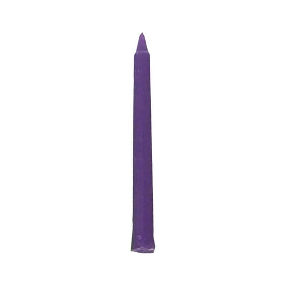 Bwiyojiz Count 10pcs 0.59x0.59x5.91" Wax Multi Colour Long Pole Emergency General Lighting Candles Wedding Banquet Party Decoration Home Decor, Purple, Gifts for Friend