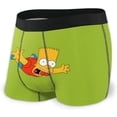 thumbnail image 1 of Simpsons Men's Boxer Briefs Stretch Underwear Trunks Soft Stretch Custom Cartoon Anime, 1 of 4