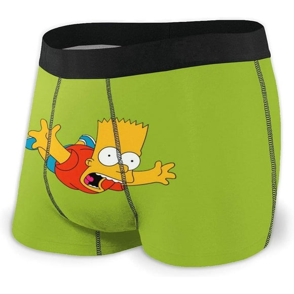 Simpsons Men's Boxer Briefs Stretch Underwear Trunks Soft Stretch Custom Cartoon Anime